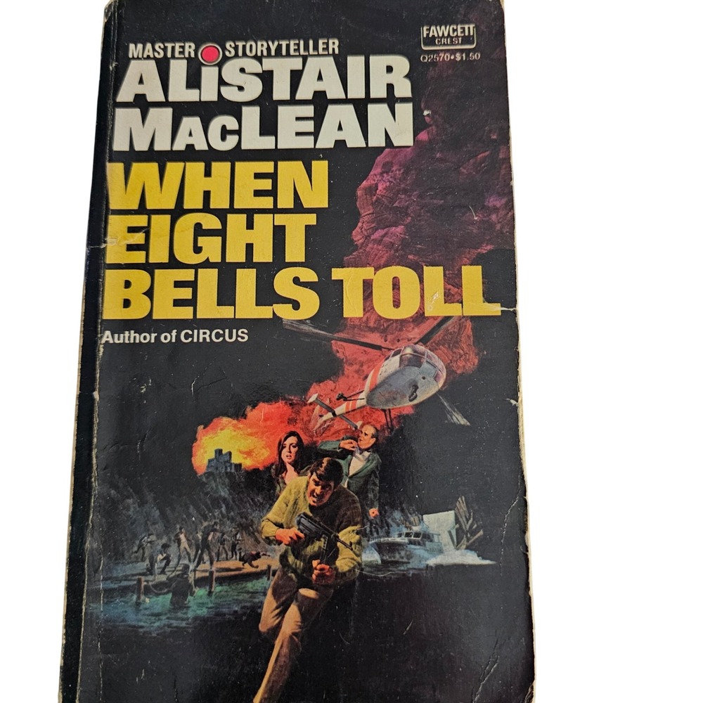 Alistair MacLean When Eight Bells Toll Vintage Fawcett Crest Paperback 1966‎